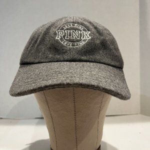 "Love Pink" Victoria Secret Dad Hat Adjustable Gray, Preowned Clean
